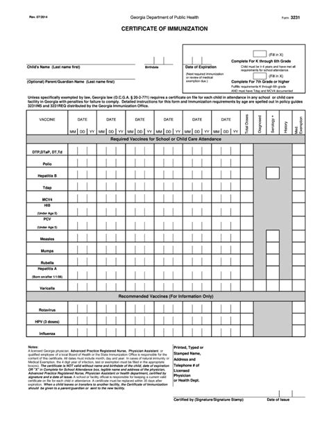 Ga Form 3231 Printable